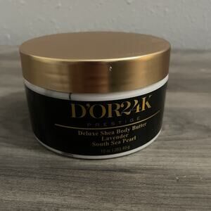 D’OR 24K Prestige Deluxe Shea Body Butter Lavender South Sea Pearl 10 oz NEW SEA
